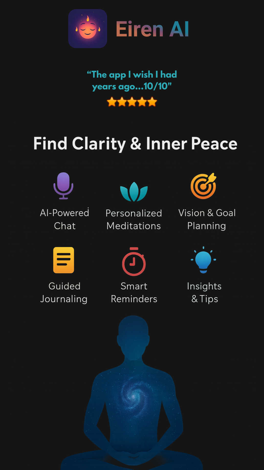Eiren AI application interface and features