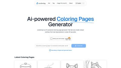 ZColoring - AI tool for productivity