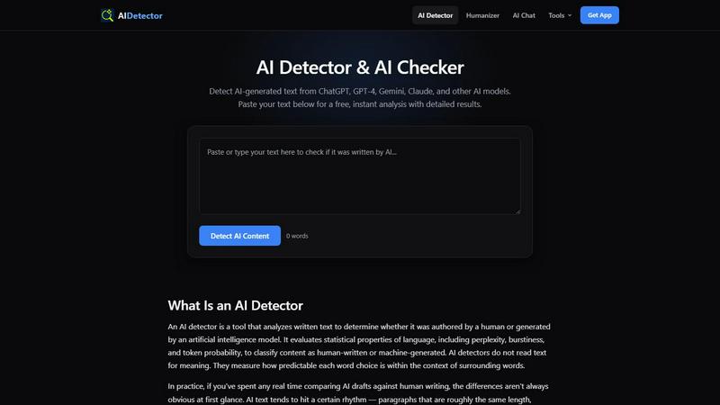 AI Detector App screenshot