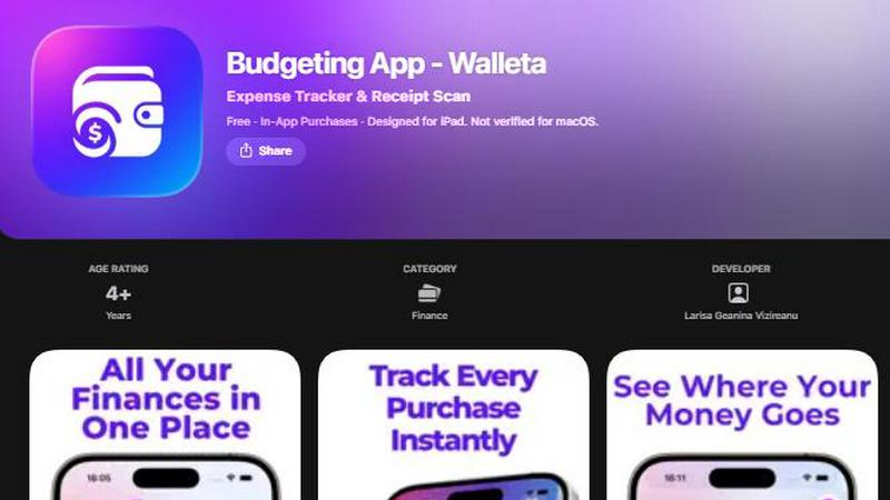Budgeting App screenshot