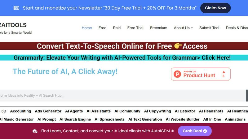 ATOZAITOOLS application interface and features