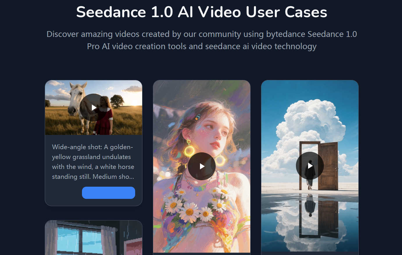 Seedance pro application interface and features
