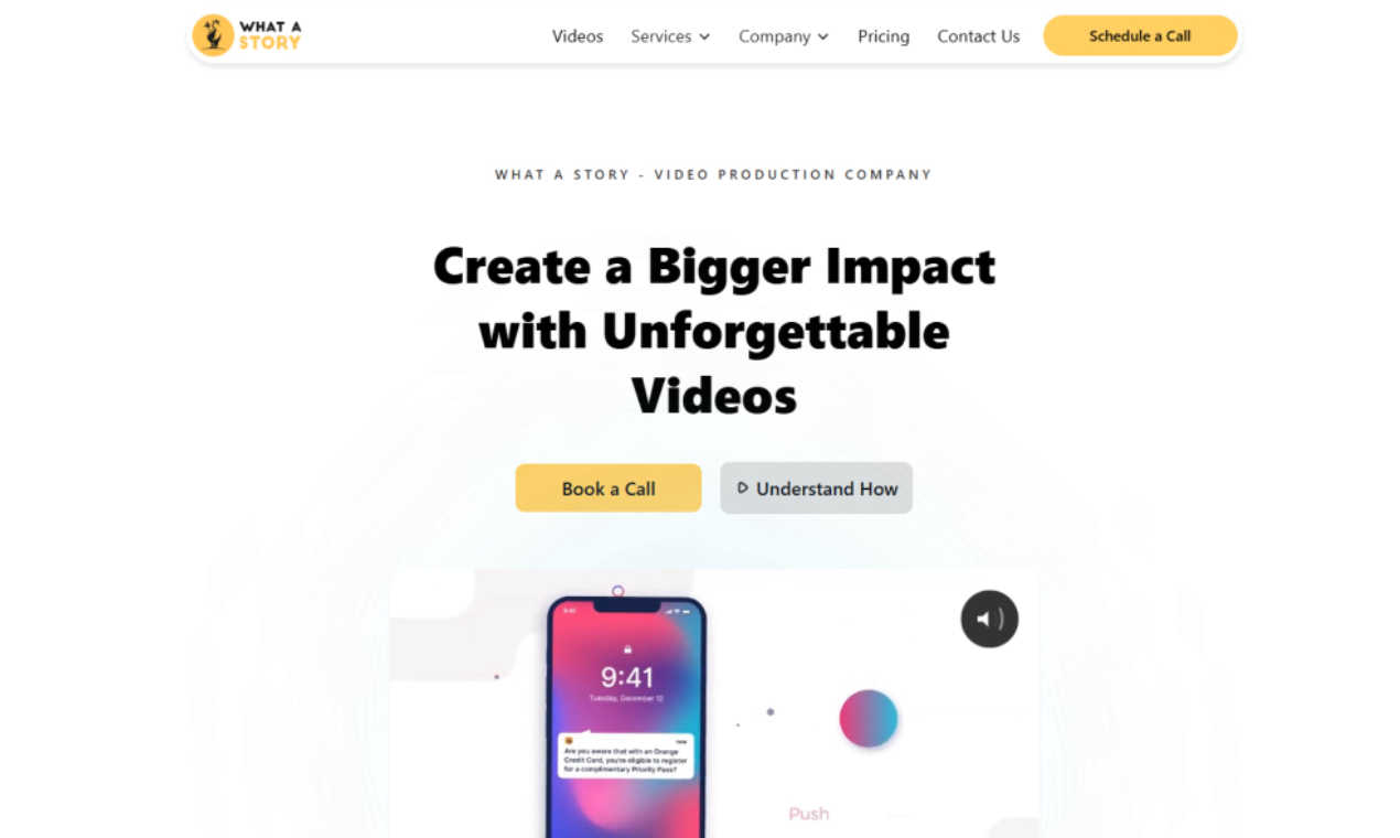 What a Story application interface and features