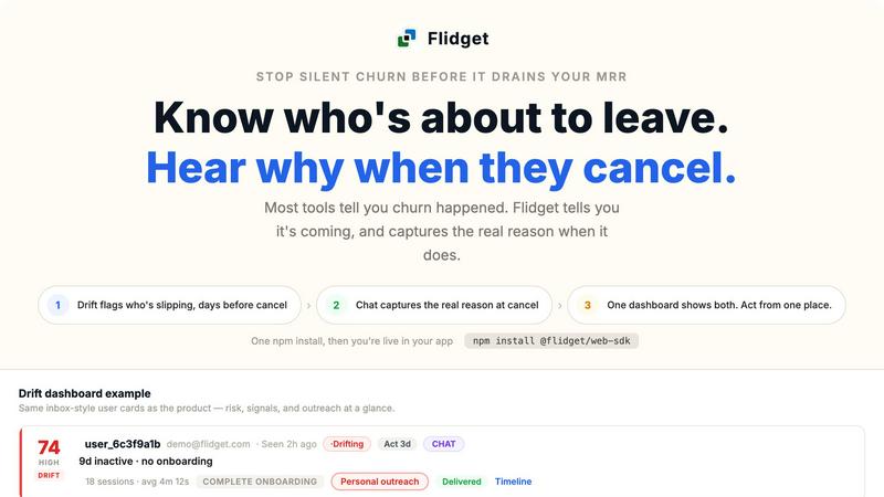Flidget screenshot