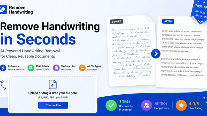 Remove Handwriting screenshot