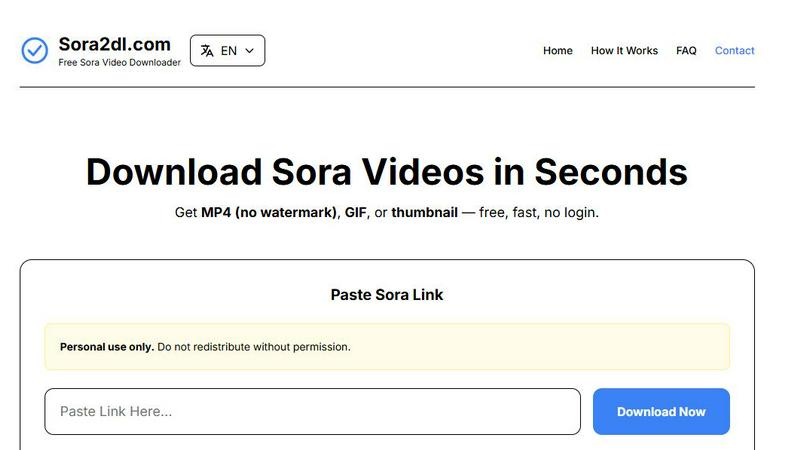 Sora Video Downloader application interface and features