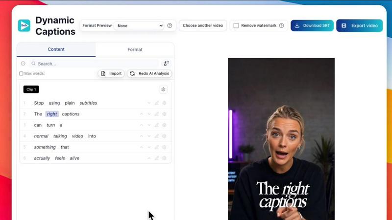 Subclip screenshot