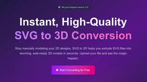 SVG to 3D - AI tool for productivity